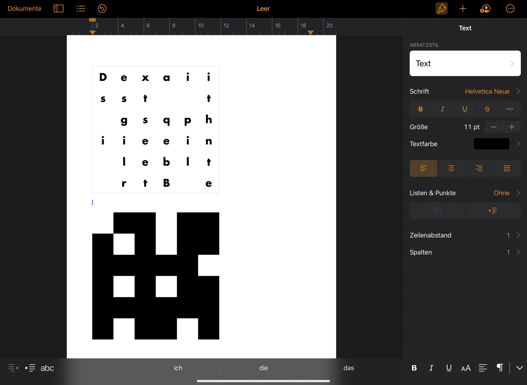 Schablonen-Rätsel - Escape Room Rätsel